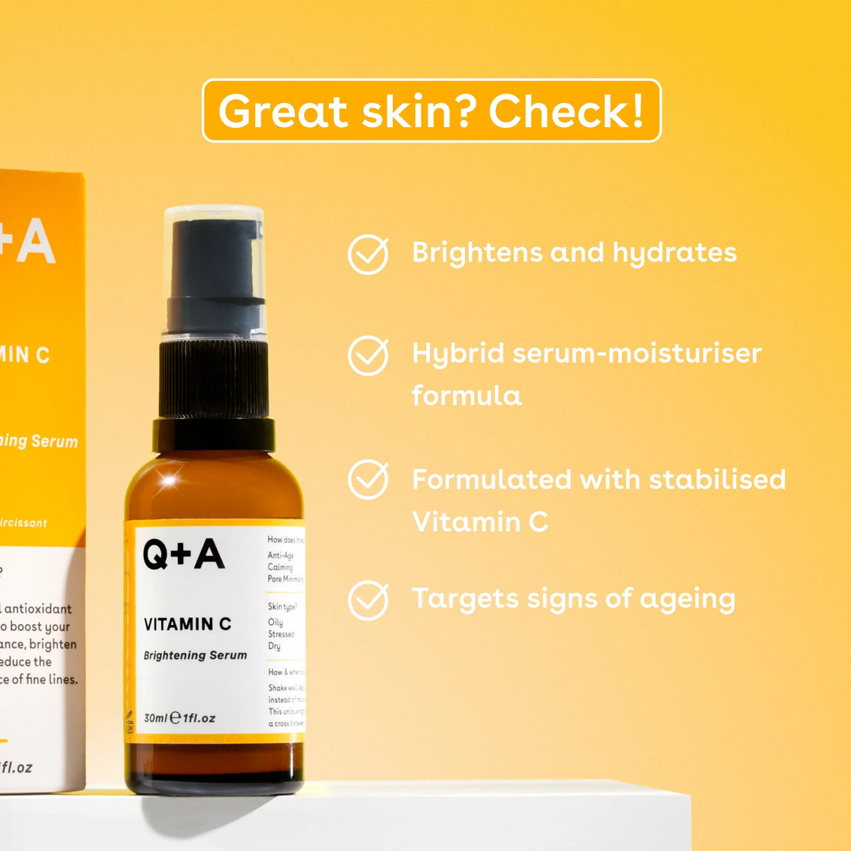 Q+A Vitamin C Brightening Serum 30ml
