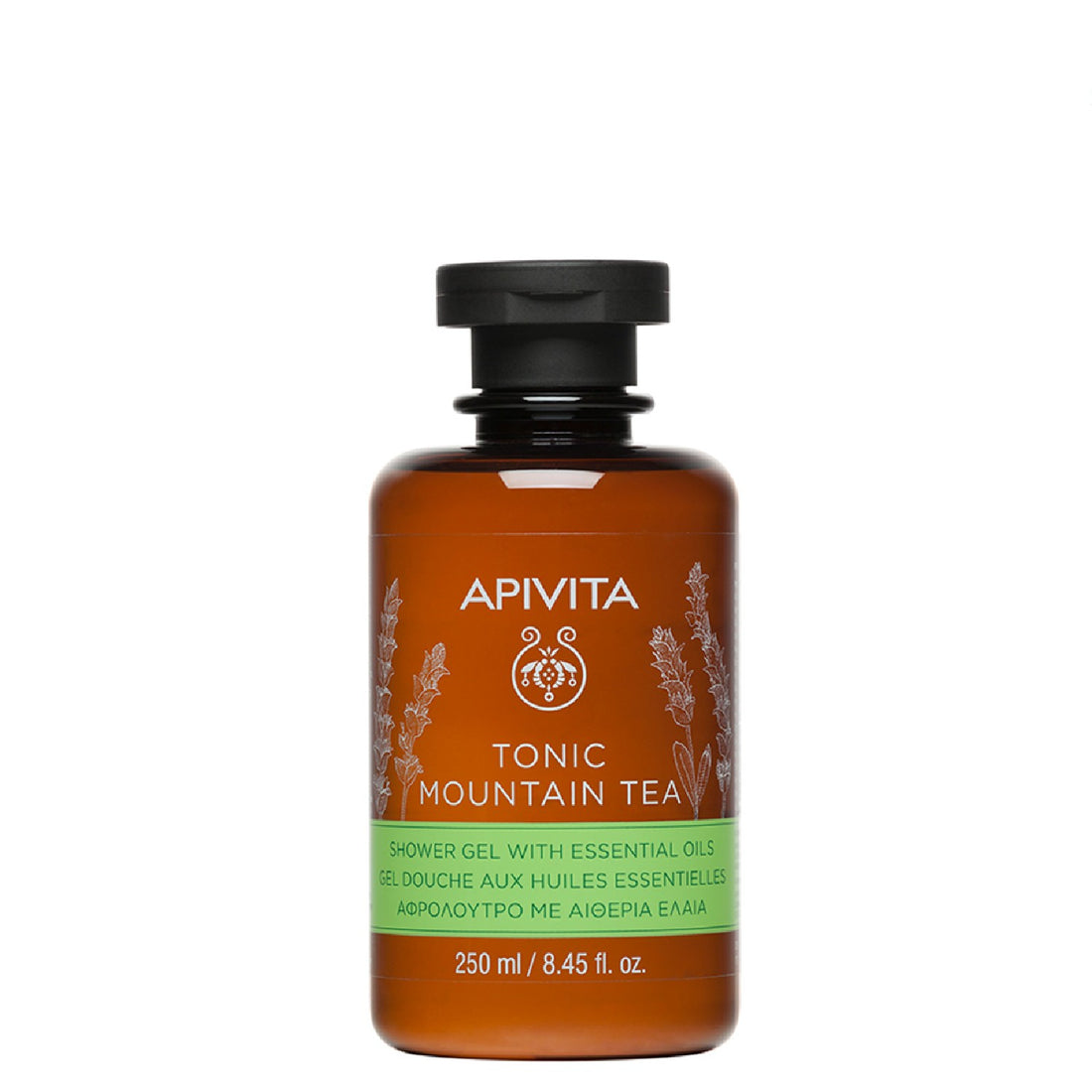 Apivita Tonic Mountain Tea Shower Gel with Essential Oils 250 ml