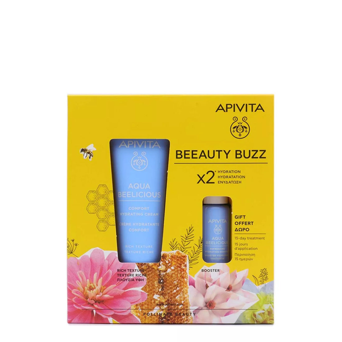 Apivita  Aqua Beelicious Beeauty Buzz Set 1*10 ml,1*40 ml