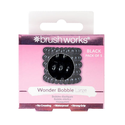 Brushworks Wonder Bobble Large Black (Pack of 5)