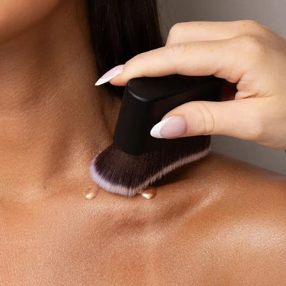 Byrokko Shine Bronze + Blending Face&amp;Body Brush Set – Vaj Trupi Shkëlqim+ Furce