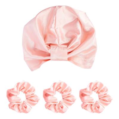 Brushworks Rejuvenating Satin Hair Turban and Scrunchie Set