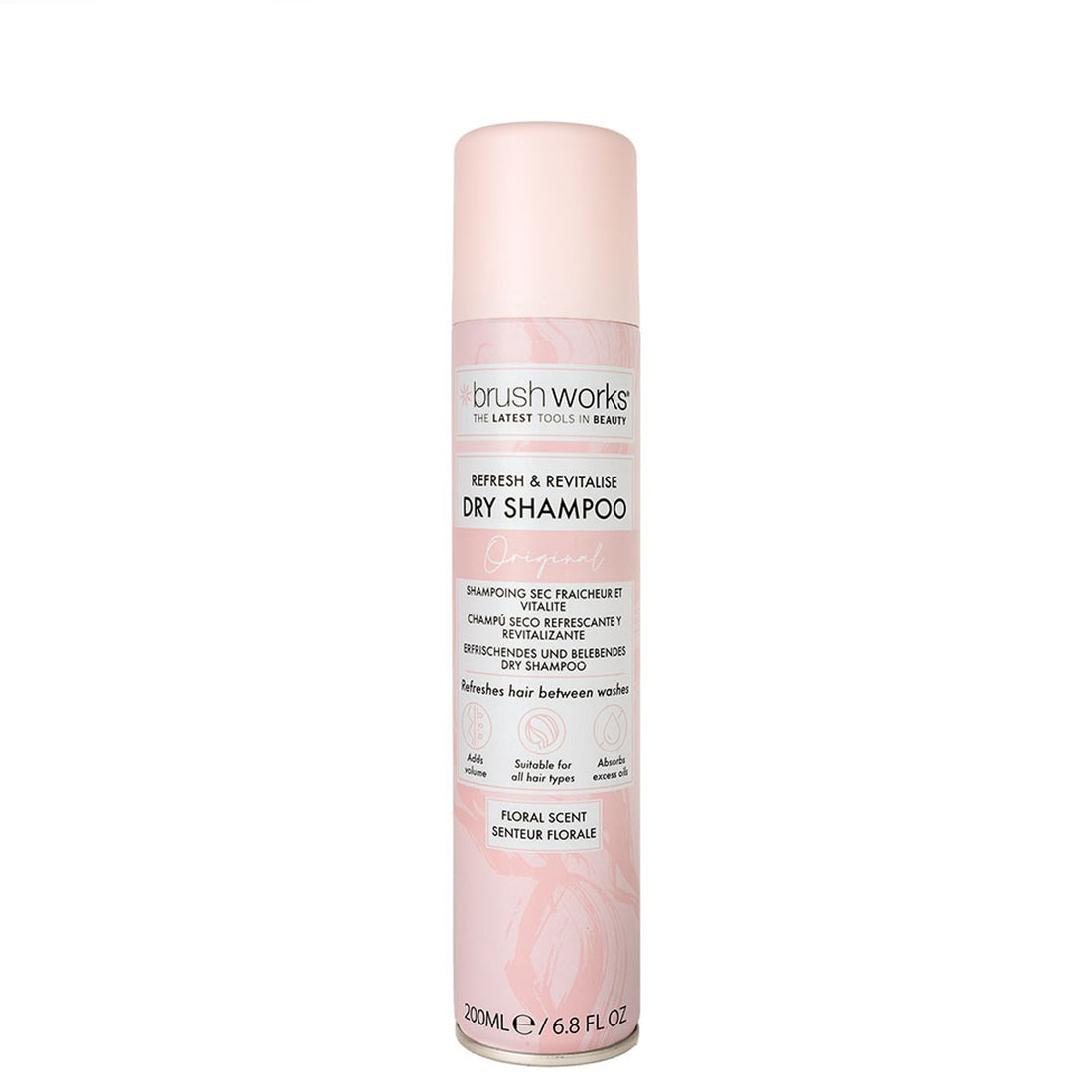 Brushworks Refresh & Revitalise Floral Dry Shampoo 200ml