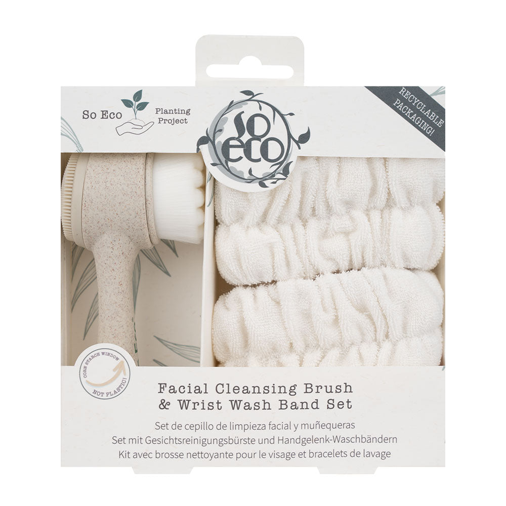 So Eco Facial Cleansing Brush and Wrist Wash Band Set