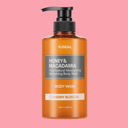 Kundal Honey &amp; Macadamia Pure Natural Moisturizing Refreshing Body Wash 500 ml