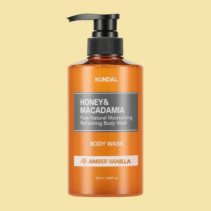 Kundal Honey &amp; Macadamia Pure Natural Moisturizing Refreshing Body Wash 500 ml