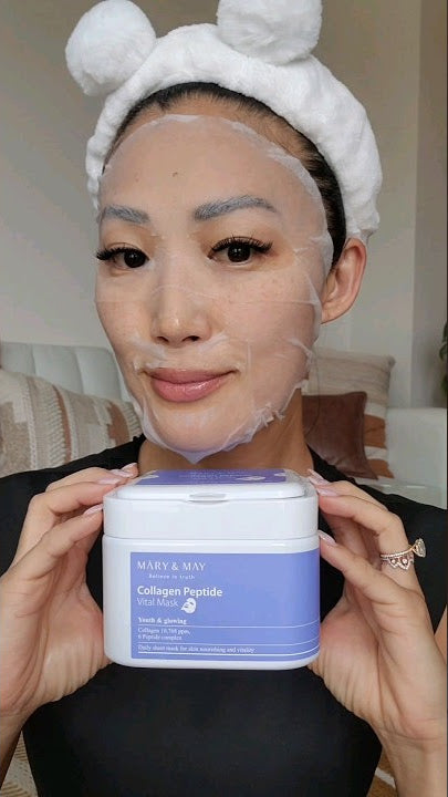 Mary &amp; May Collagen Peptide Vital Mask 30pcs