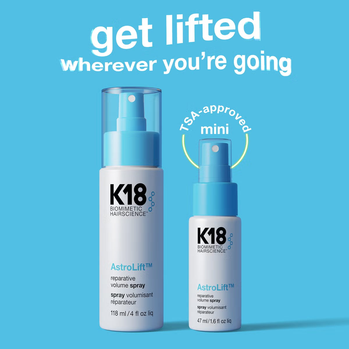 K18 Biomimetic Hairscience AstroLift Reparative Volume Spray