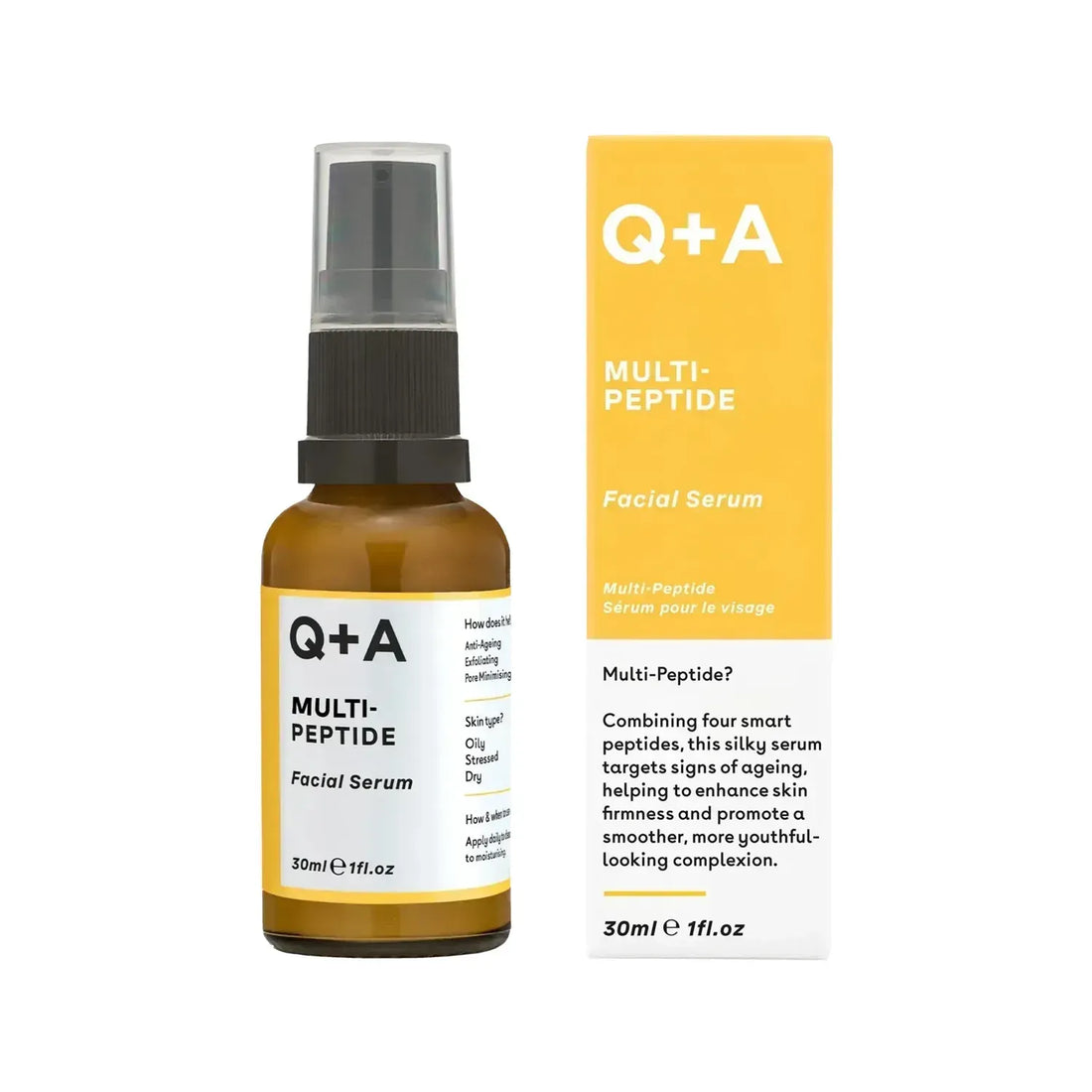 Q+A Multi-Peptide Facial Serum 30ml