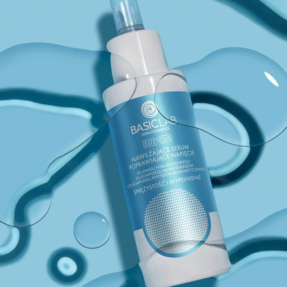 BasicLab Moisturizing, Firming Serum with 3% Hyaluronic Acid, 5% Amino Acid Complex, and 15% Biomimetic Peptide Complex 30ml