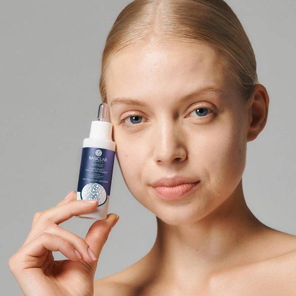 BasicLab Moisturizing Emu-Gel for the Face with 4% Ectoine, Amino Acids and Beta-Glucan Revitalization and Soothing 30ml