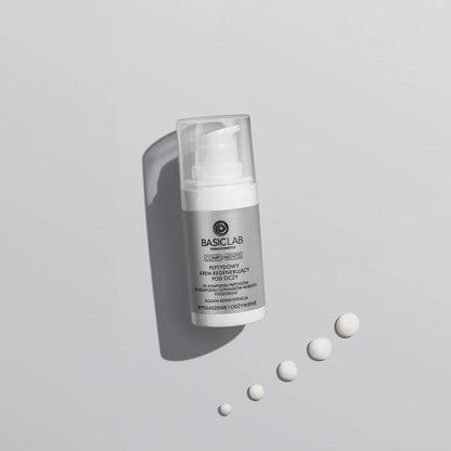 BasicLab Peptide Regenerating Eye Cream with 5% Peptide Complex, 2% Growth Factor Complex, Phytosterols with a Rich Consistency Smoothing and Nourishing 15ml