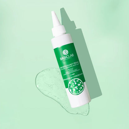 BasicLab Seboregulating Peeling for Oily and Sensitive Scalp, 5% Ficin, 3% BHA, Exfoliating Tripeptide, Rosmarinic Acid Glucoside, Normalizing and Unblocking 150ml