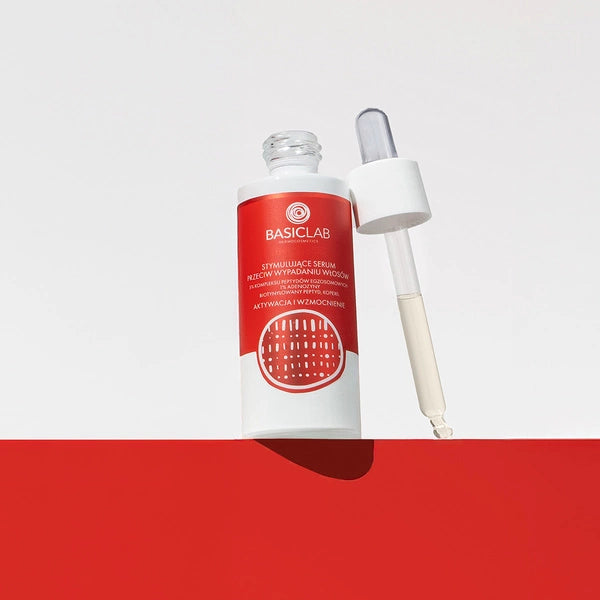 BasicLab Dermocosmetics Trichologis Stimulating Serum Anti-Hair Loss, 5% Exosomal Peptide Complex, 1% Adenosine, Biotinylated peptide 30 ml