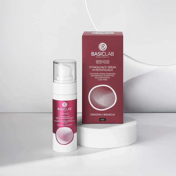 BasicLab Stimulating Balancing Serum, 0.3% Adapalene Acid Ester, 5% Collagen Polypeptide Complex, 0.25% PDRN, Renewal and Reduction 30ml