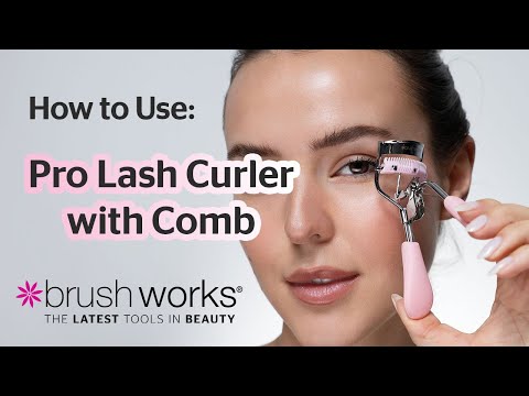 Brushworks Pro Lash Curler with Comb