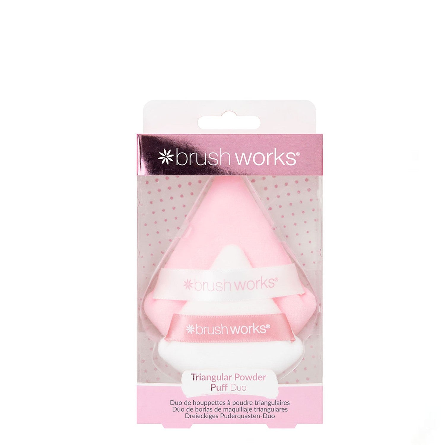 Brushworks Triangular Powder Puff Duo