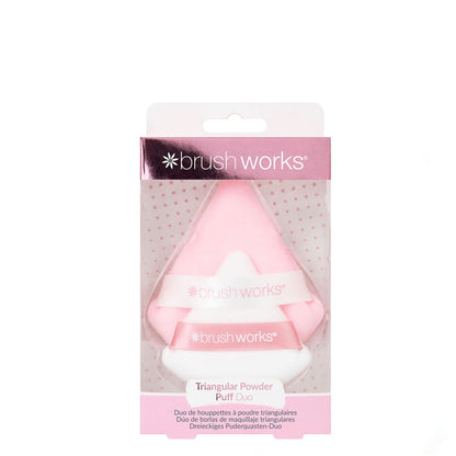 Brushworks Triangular Powder Puff Duo