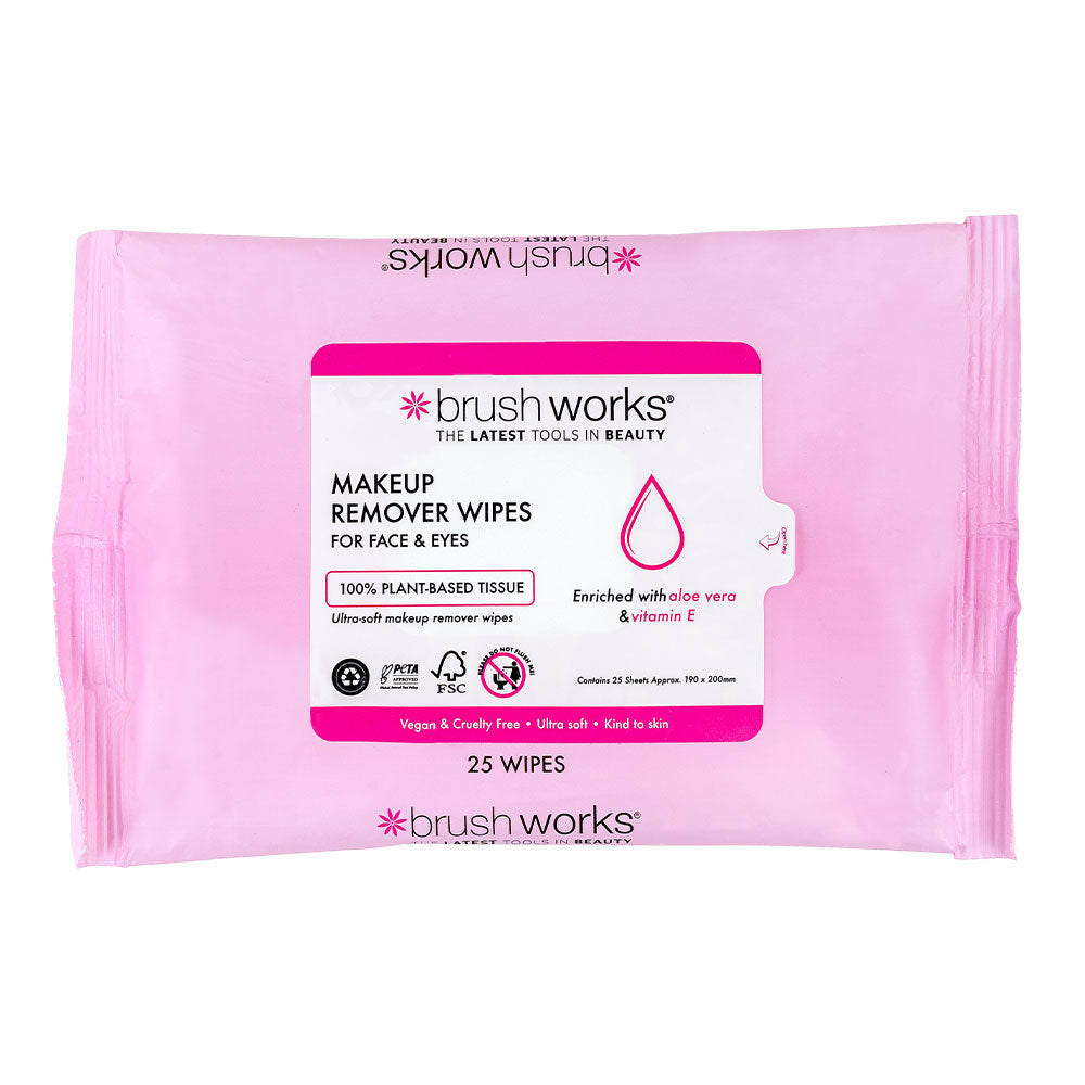 Brushworks Makeup Remover Wipes  25 Sheets