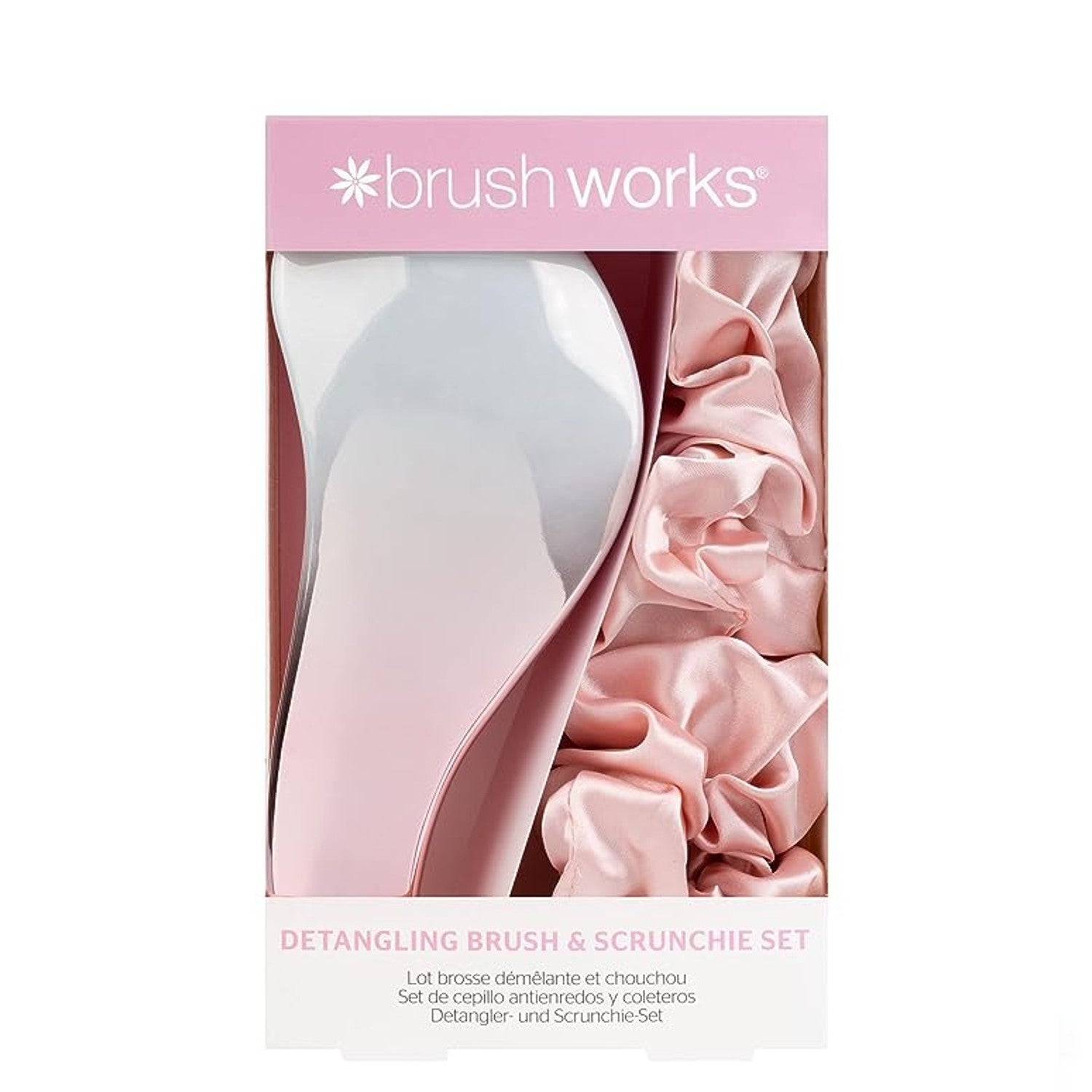 Brushworks Detangling Brush and Scrunchie Set