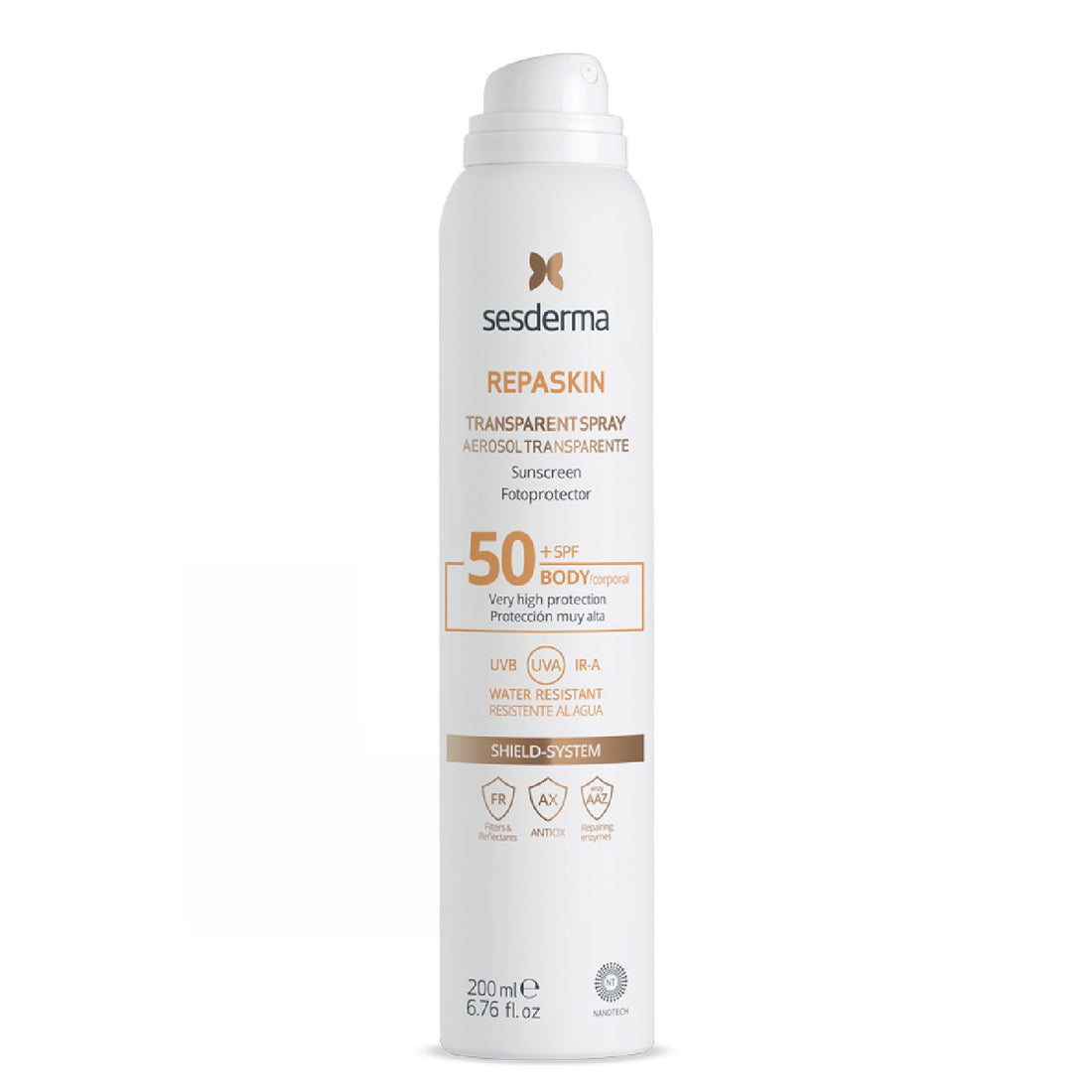 Sesderma Repaskin Spray Transparent SPF50 (Body, 200 ml)