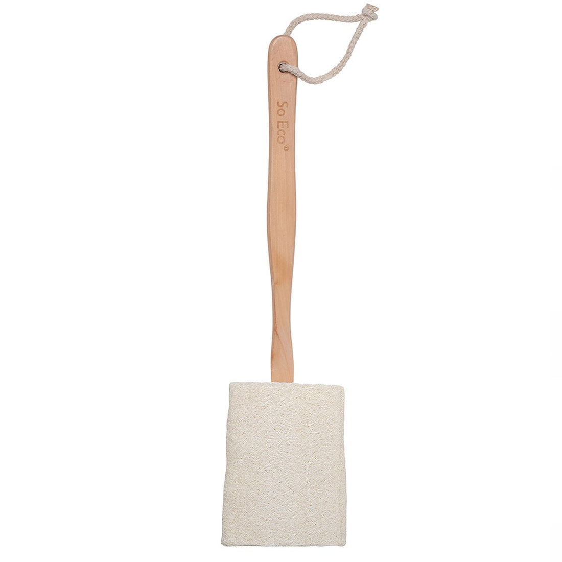 So Eco Flat Loofah with Wooden Handle