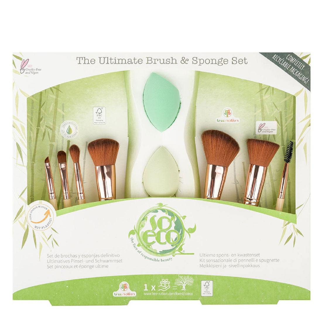 So Eco Ultimate Brush &amp; Sponge Biodegradable Box Set