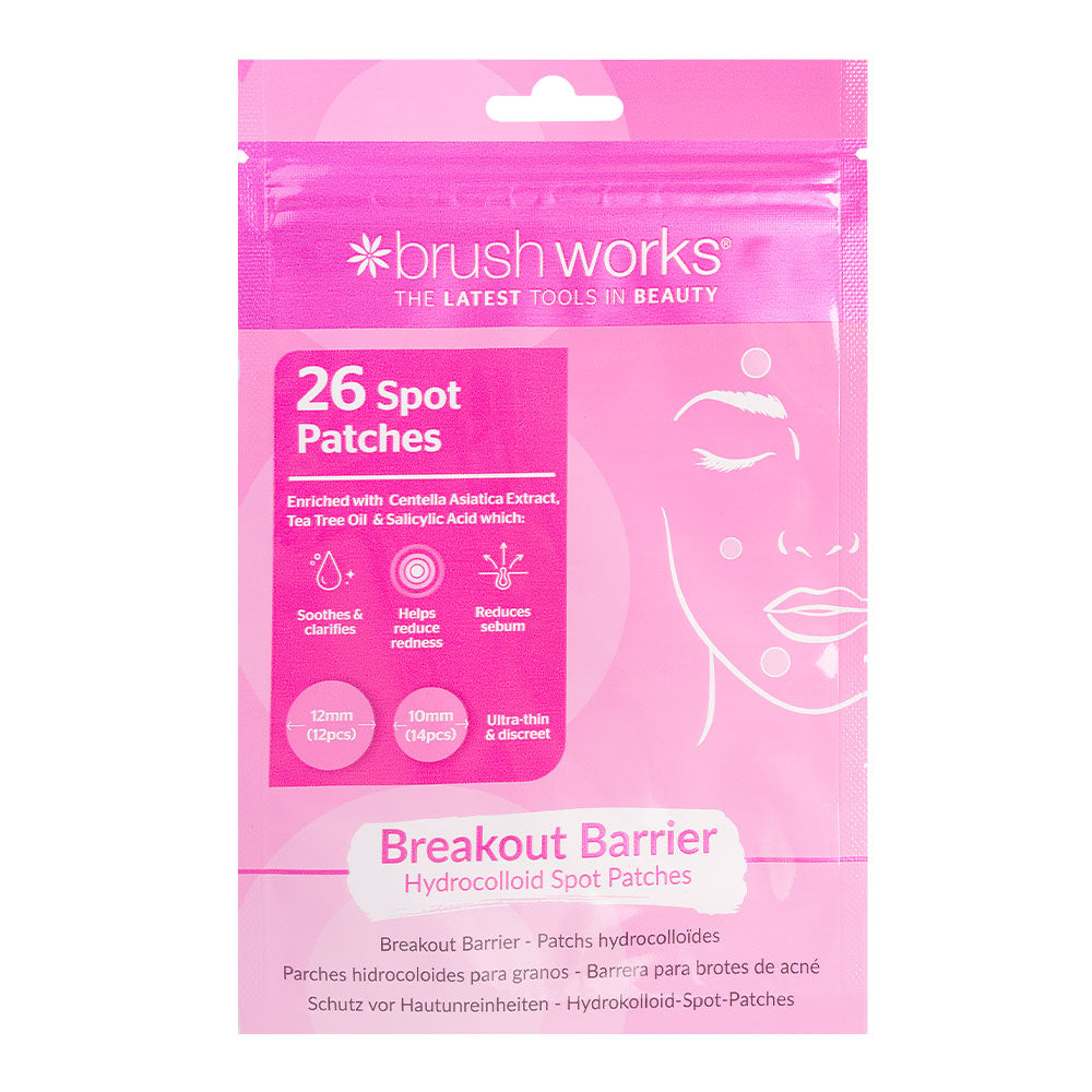 Brushworks Breakout Barrier Hydrocolloid Spot Pimple Patches – 26pcs