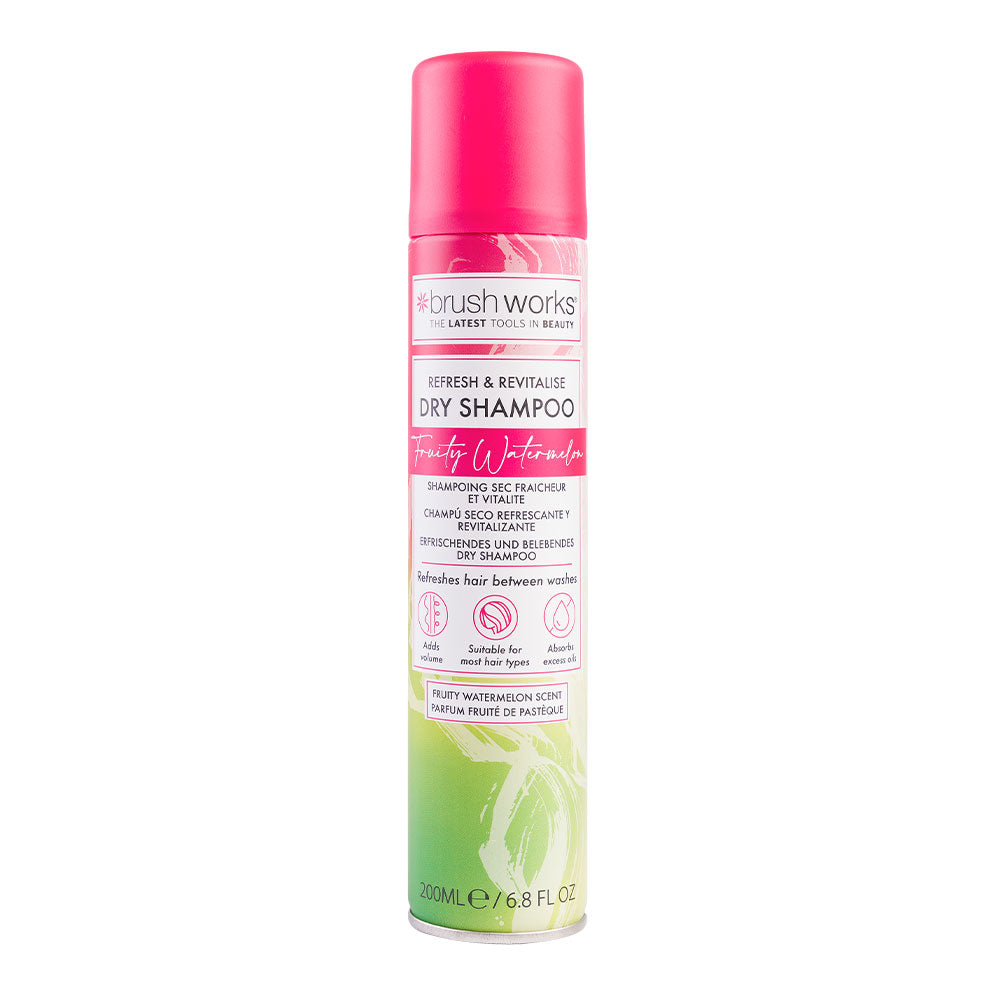 Brushworks Refresh &amp; Revitalise Fruity Watermelon Dry Shampoo  200ml