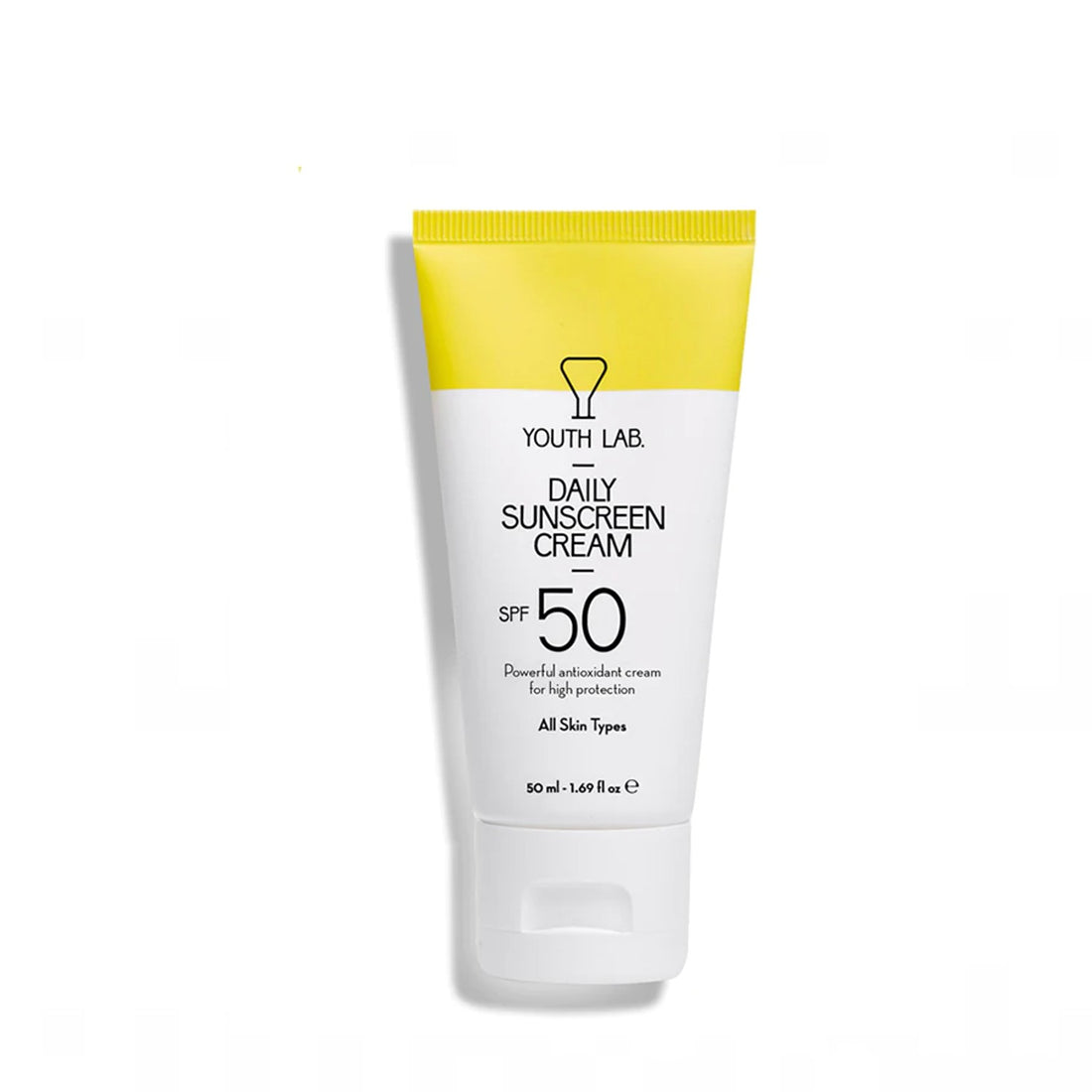 Youth Lab Daily Sunscreen Cream SPF 50 Non Tinted All Skin Types 50ml