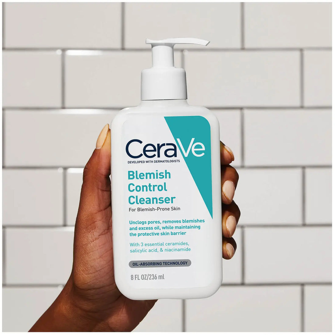 CeraVe Blemish Control Face Cleanser With 2% Salicylic Acid &amp; Niacinamide For Blemish-Prone Skin 236ml