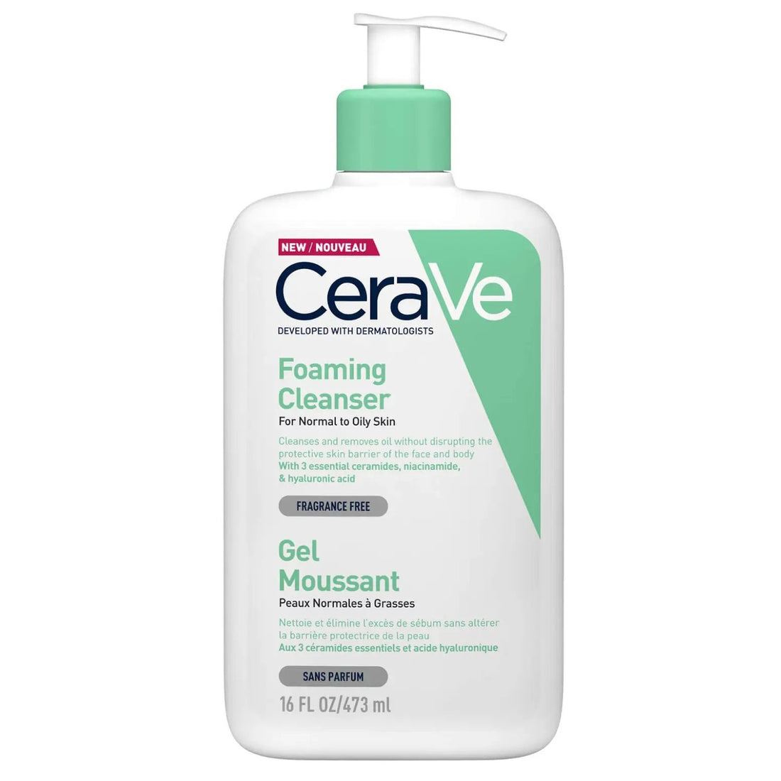 CeraVe Foaming Cleanser With Niacinamide For Normal To Oily Skin