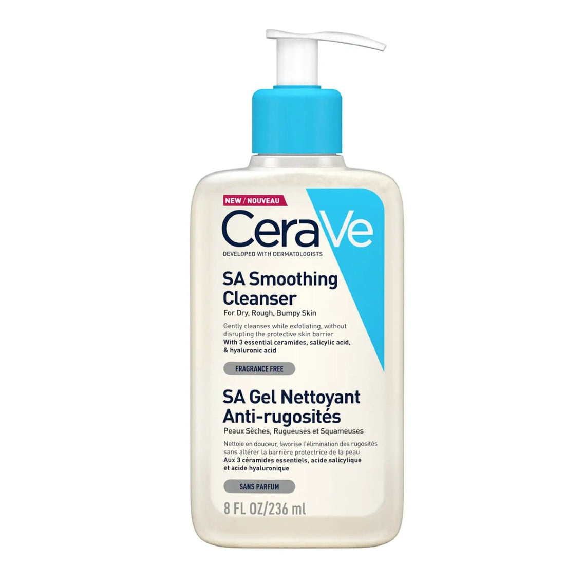 CeraVe SA Smoothing Cleanser With Salicylic Acid For Dry, Rough & Bumpy Skin